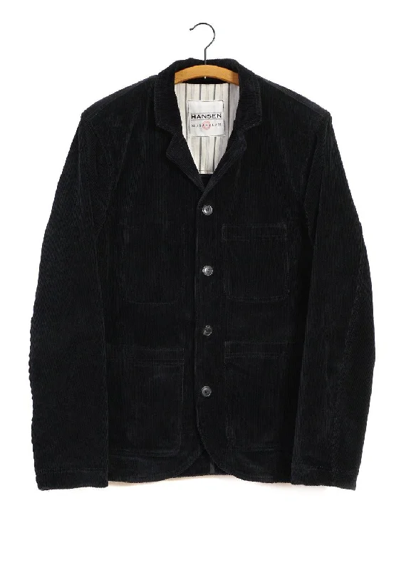 Country Style NICOLAI | Informal Four Button Blazer | Black