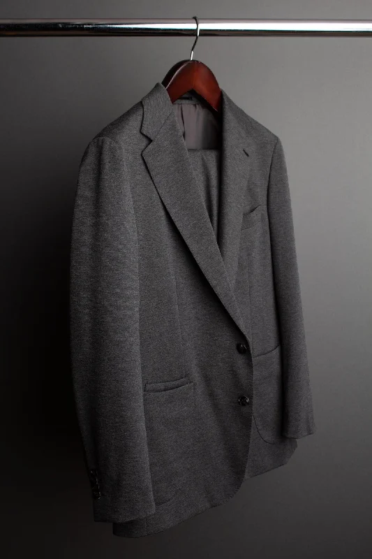 Simplistic Fashion Jersey Knit Performance Suit
