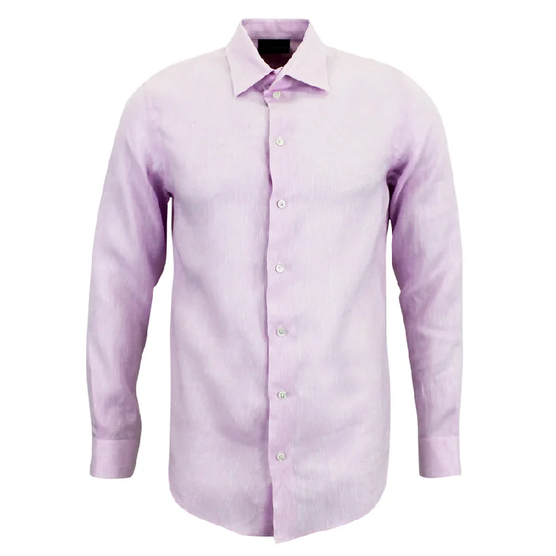 Denim Essentials Emporio Armani - Linen Shirt in Light Pink