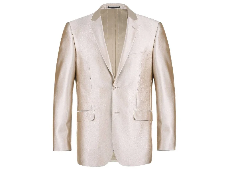 Bohemian Outfit Luster Slim Fit Suit in Champagne