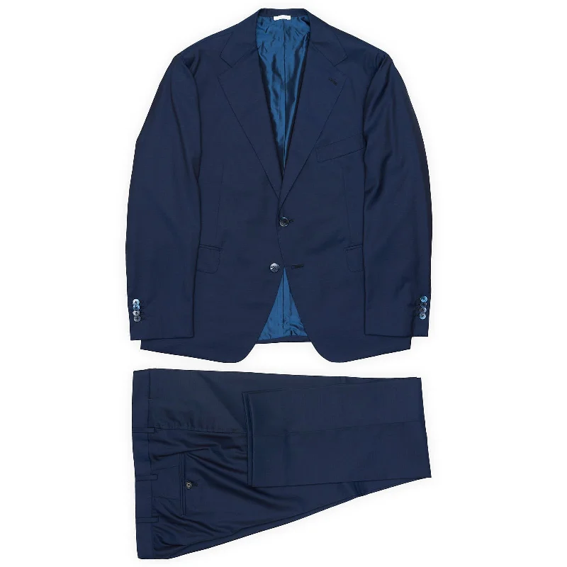 Relaxed Streetwear MAURO BLASI Napoli Navy Blue Wool 3 Piece Handmade Suit NEW US 44-46 Short Relaxed Streetwear MAURO BLASI Napoli Navy Blue Wool 3 Piece Handmade Suit NEW US 44-46 Short