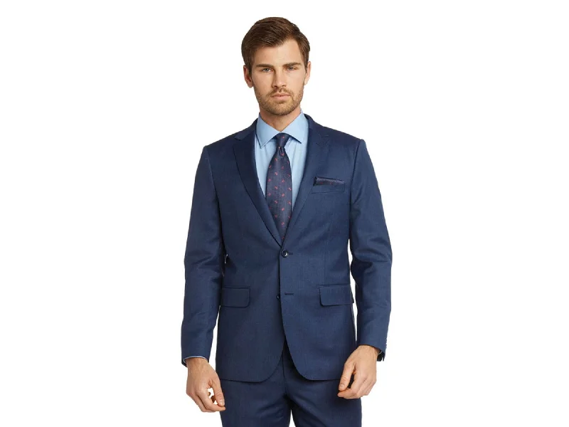 Urban Utility Modern Fit Sharkskin Suit in French Blue