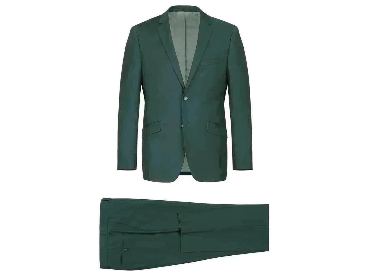 Cottagecore Fashion Rainwater's Fine Tropical Weight Man Made Fabric Slim Fit Suit In Hunter Green Cottagecore Fashion Rainwater's Fine Tropical Weight Man Made Fabric Slim Fit Suit In Hunter Green