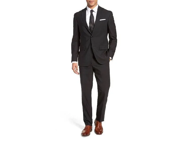 Timeless Outfit Rainwater's Superfine Blend Classic Fit Suit In Black