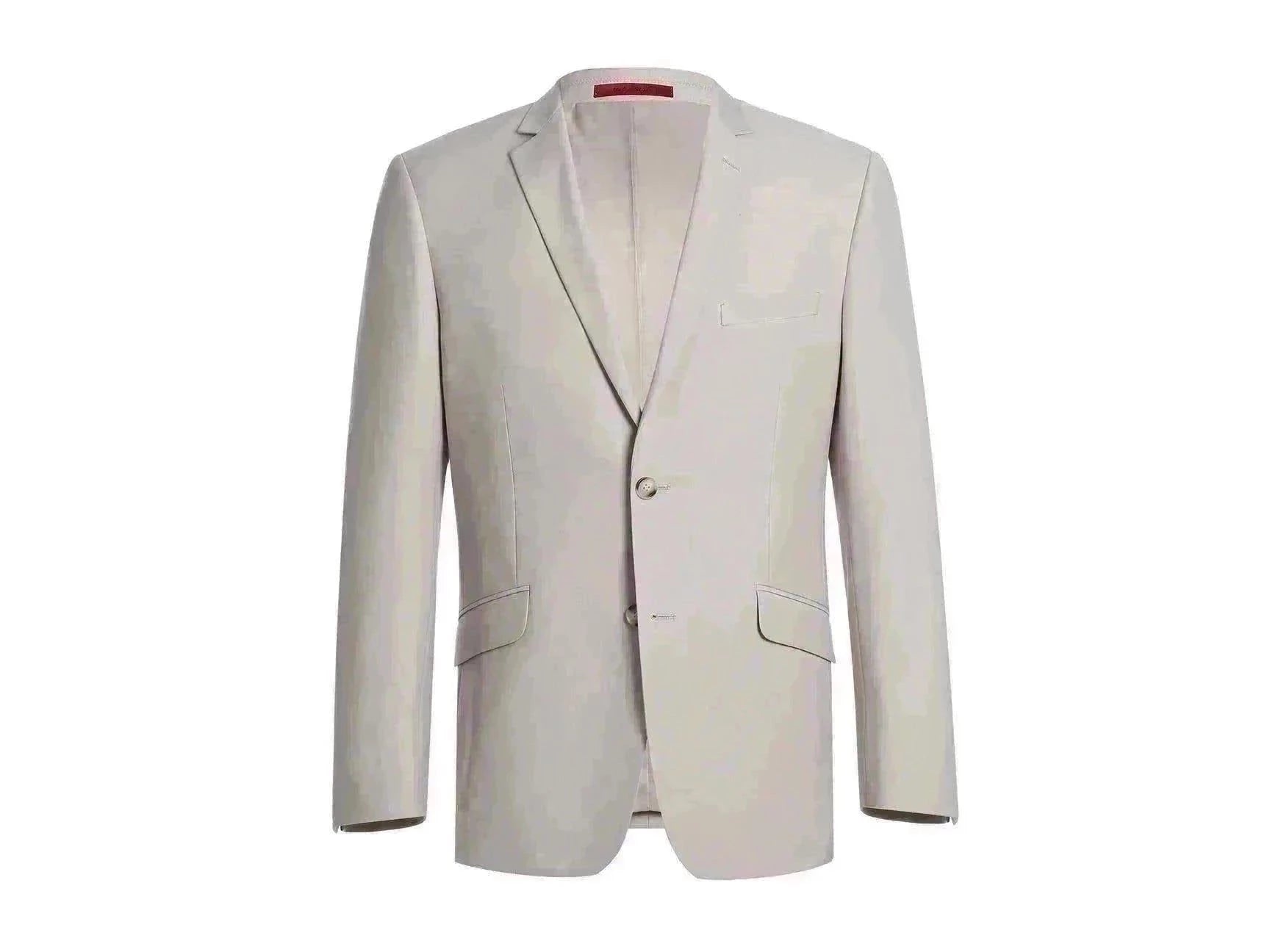 Relaxed Aesthetic Rainwater's Tropical Weight Man Made Fabric Slim Fit Suit In Summer Tan Relaxed Aesthetic Rainwater's Tropical Weight Man Made Fabric Slim Fit Suit In Summer Tan