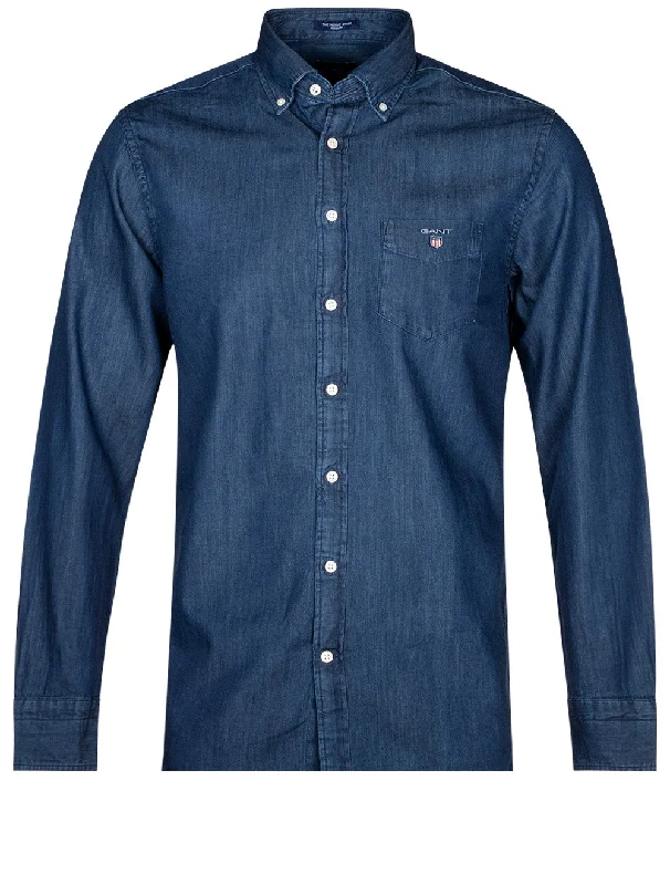 Classic Denim Reg Indigo Buttondown Shirt Dark Indigo