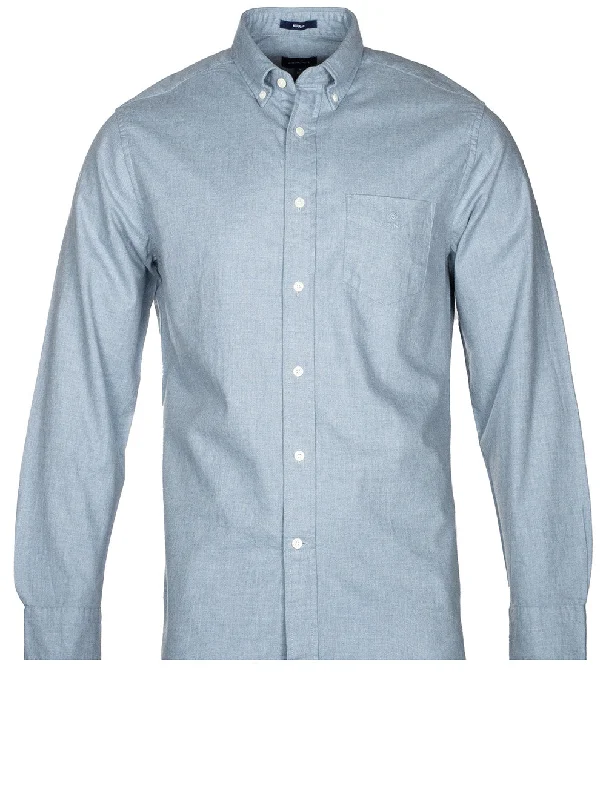 Smart Layers Regular Fit Flannel Melange Shirt Atlantic Sea