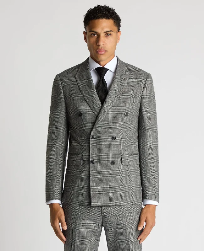 Sleek Streetwear Slim Fit Double Breasted Suit
