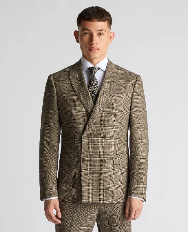 Chic Minimalist Slim Fit Double Breasted Suit