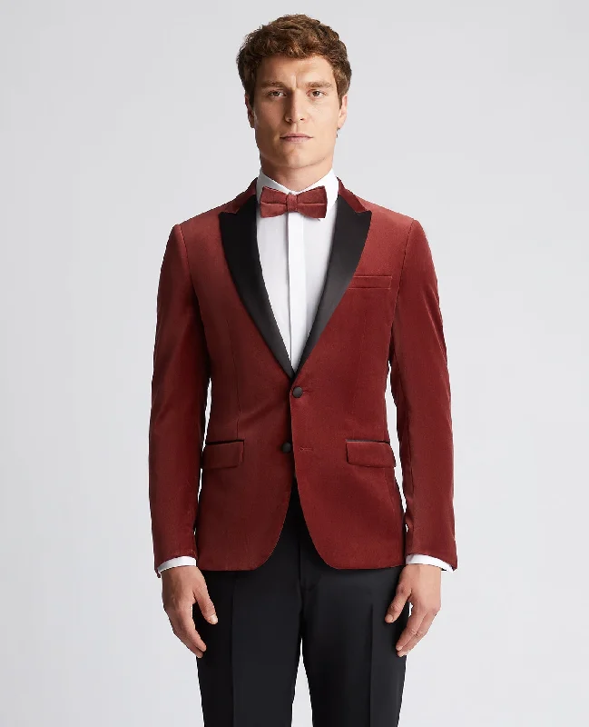 Chic Streetwear Slim Fit Velvet Jacket