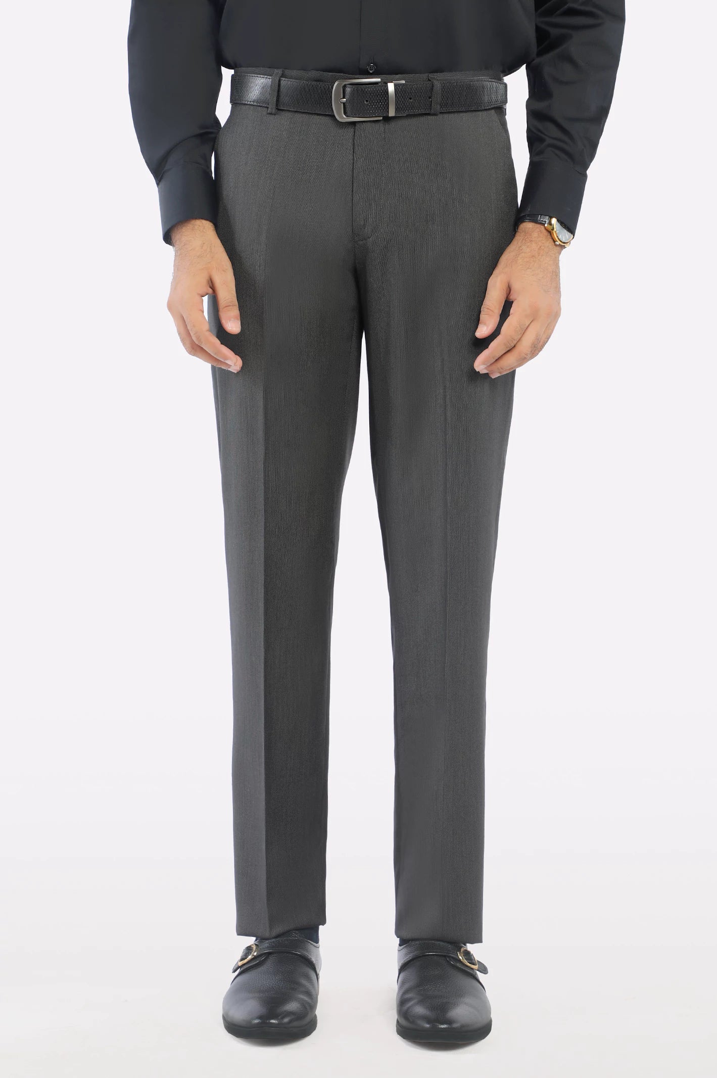 Urban Elegance Black Smart Fit Formal Trouser