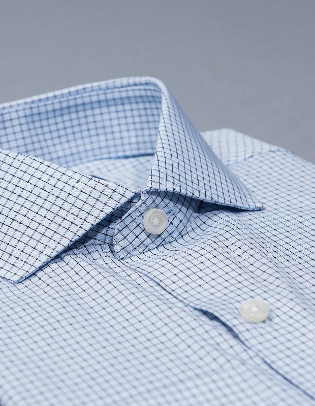 Business Casual Black and White Dotted Dobby Check