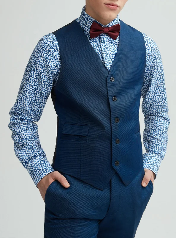 Beachwear Style Cobalt suit jacket