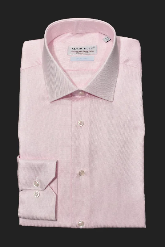 Bold Fashion DS100P Pink Fine Piquet Dress Shirt