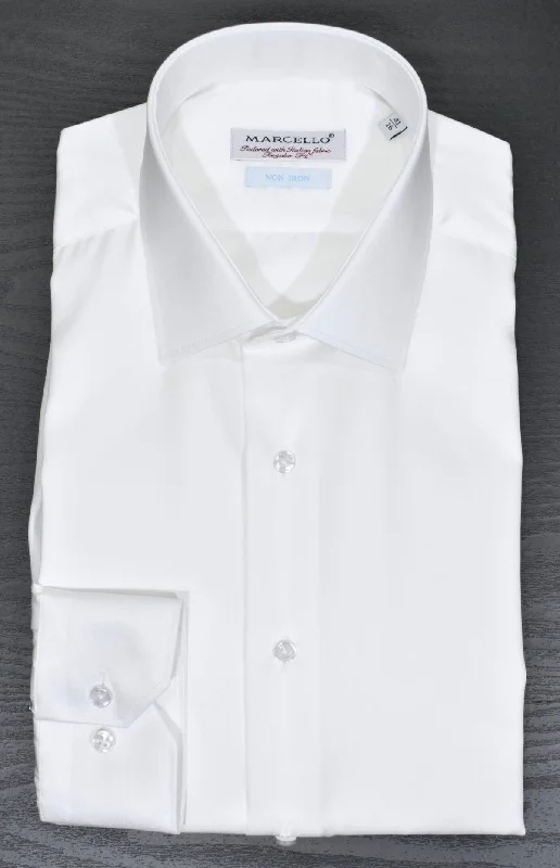Skate Fashion DS103 White Twill Dress Shirt
