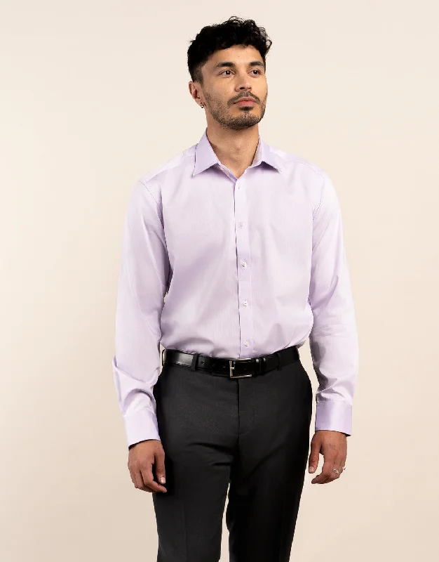 Casual Layers London Lilac Fine Twill Shirt