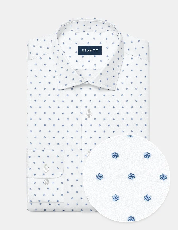 Streetwear Luxe Performance Navy Floral Dot Print