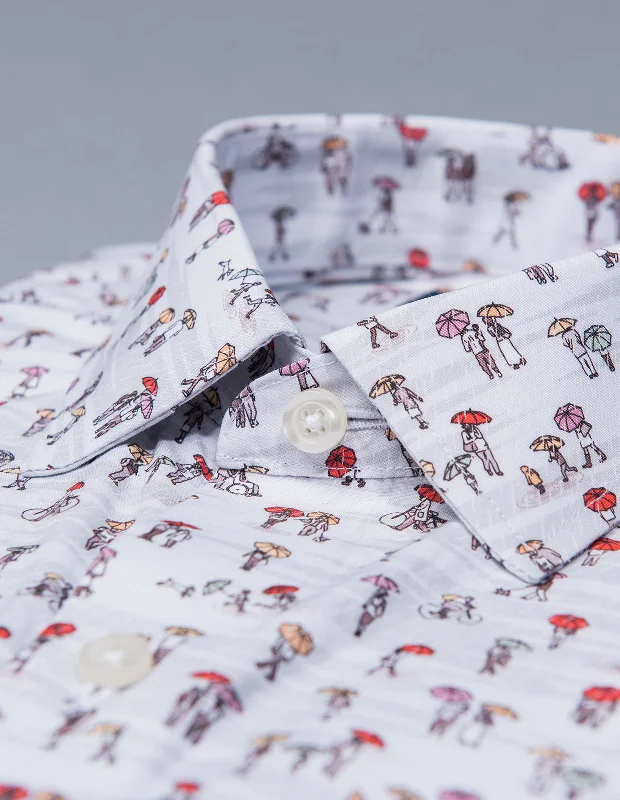 Lounge Wear Walking in The Rain Print